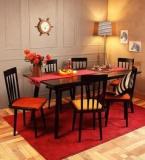 Woodsworth Brigida Six Seater Dining Set In Espresso Walnut Finish