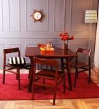 Woodsworth Brunilda Four Seater Dining Set In Honey Oak Finish