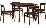 Woodsworth Brunilda Four Seater Dining Set In Provincial Teak Finish