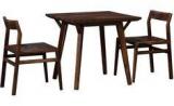 Woodsworth Brunilda Two Seater Dining Set In Provincial Teak Finish