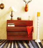 Woodsworth Burlington Chest Of Four Drawers In Provincial Teak Finish