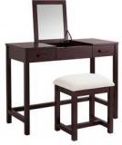 Woodsworth Cali Dressing Table In Espresso Walnut Finish