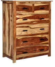 Woodsworth Cali Solid Wood Chest Of Drawers In Natural Sheesham Finish