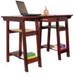 Woodsworth Cali Study & Laptop Table In Passion Mahogany Finish