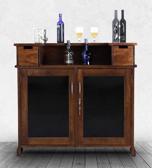 Woodsworth Calliope Bar Unit in Provincial Teak Finish