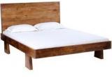 Woodsworth Campinas Solid Wood Queen Size Bed In Provincial Teak Finish