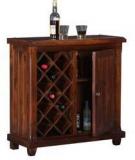 Woodsworth Cardoba Solid Wood Bar Cabinet In Honey Oak Finish