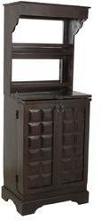 Woodsworth Casa Blanco Solid Wood Bar Unit In Espresso Walnut