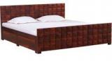 Woodsworth Casa Blanco Solid Wood King Sized Bed With Storage In Colonial Maple Finish