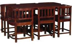 Woodsworth Casa Chavez Dining Table Set In Colonial Maple Finish