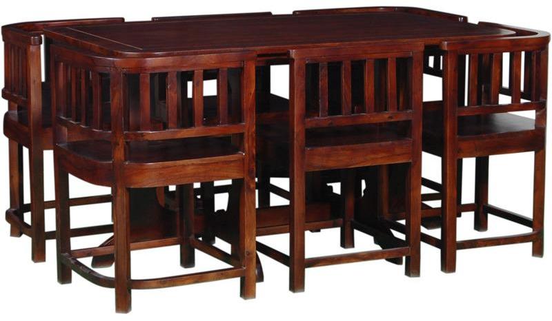 Woodsworth Casa Chavez Dining Table Set In Colonial Maple Finish