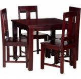 Woodsworth Casa Madera Four Seater Dining Set In Passion Mahogany