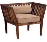 Woodsworth Casa Madera One Seater Sofa In Provincial Teak Finish