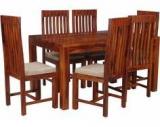 Woodsworth Casa Madera Six Seater Dining Set In Colonial Maple