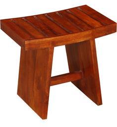 Woodsworth Casa Rio End Table Cum Stool In Colonial Maple Finish