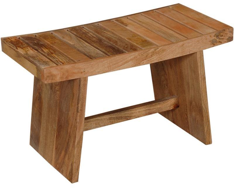 Woodsworth Casa Rio End Table Cum Stool in Natural Finish