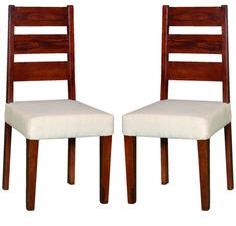 Woodsworth Casa Rio Set Of 2 Dining Chair In Colonial Maple Finish