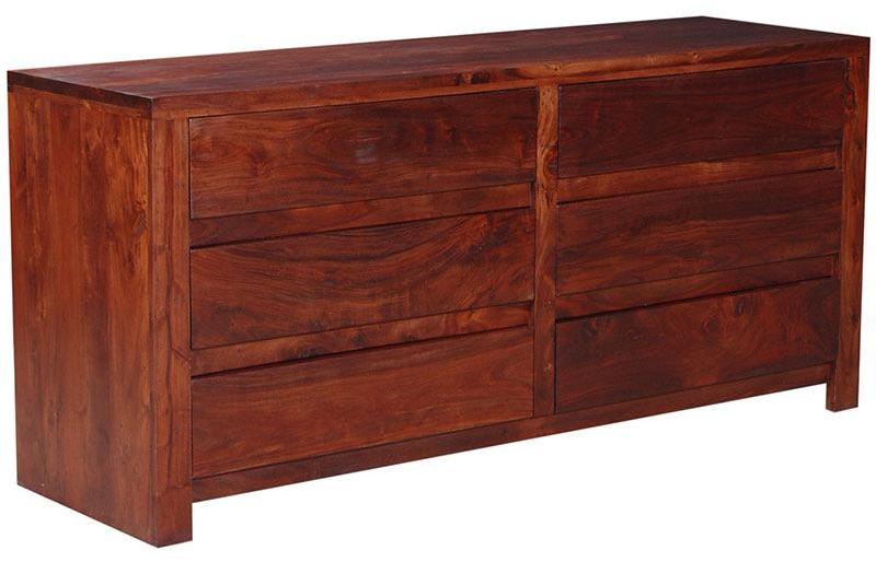 Woodsworth Casa Rio Sheesham Wood Chest of Drawers in Colonial Maple Finish