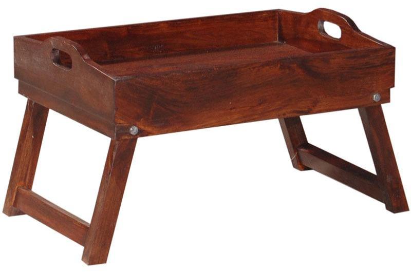 Woodsworth Casa Rio Sheesham Wood Coffee Table Cum Tray in Colonial Maple Finish