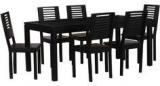 Woodsworth Casa Rio Six Seater Dining Set In Espresso Walnut Finish