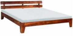 Woodsworth Casa Rio Solid Wood King Size Bed in Honey Oak Finish