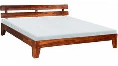 Woodsworth Casa Rio Solid Wood King Sized Bed Without Storage In Colonial Maple Finish