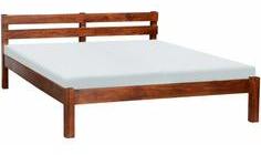 Woodsworth Casa Rio Solid Wood Queen Sized Bed Without Storage In Colonial Maple Finish