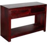 Woodsworth Cassia Acacia Wood Console Table In Passion Mahogany Finish