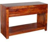 Woodsworth Cassia Acacia Wood Console Table In Provincial Teak