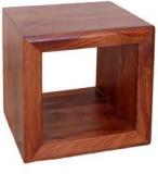 Woodsworth Cassia Lets Go Cubical Solid Wood End Table In Colonial Maple Finish