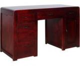 Woodsworth Cayenne Solid Wood Computer Table In Passion Mahogany Finish