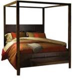 Woodsworth Chantal King Size Poster Bed In Natural Mango Wood Finish