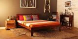 Woodsworth Charleston Queen Size Bed In Provincial Teak Finish