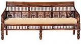 Woodsworth Chelmsford Three Seater Sofa In Provincial Teak Finish