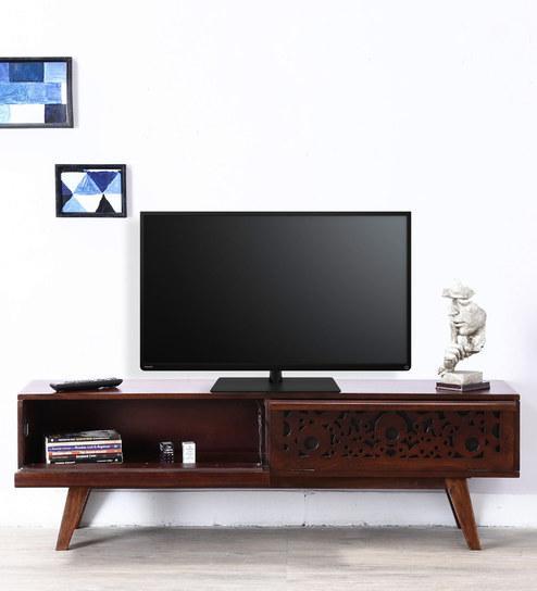 Woodsworth Cheney Entertainment Unit in Provincial Teak Finish