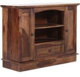 Woodsworth Cinnamon Solid Wood Entertainment Unit In Provincial Teak Finish