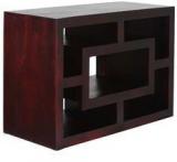 Woodsworth Ciudad Guayana Solid Wood Entertainment Unit In Passion Mahogany Finish