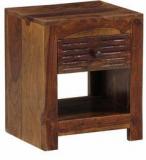 Woodsworth Ciudad Solid Wood Bed Side Table In Provincial Teak Finish