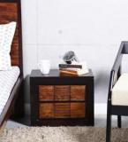 Woodsworth Clio Bed Side Table In Honey Oak Finish