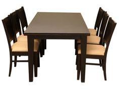 Woodsworth Concepcion Dining Table Set In Espresso Walnut Finish