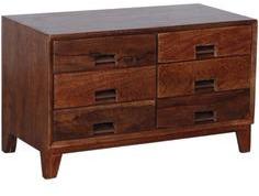 Woodsworth Copenhagen Classy Solid Wood Chest Of Drawers In Provincial Teak Finish