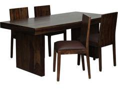 Woodsworth Copenhagen Solid Wood Dining Set With Four Chair