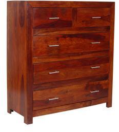 Woodsworth Cordoba Solid Wood Chest Of Drawers In Colonial Maple Finish