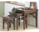 Woodsworth Cowal Set Of Tables In Medium Brown Finish