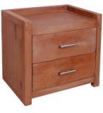 Woodsworth Cucuta Solid Wood Bed Side Table In Colonial Maple Finish