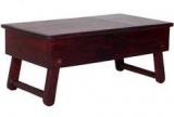 Woodsworth Curitiba Low Height Solid Wood Study & Laptop Table In Passion Mahogany Finish