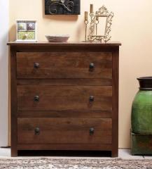 Woodsworth Dakota Chest of Three Drawers in Provincial Teak Finish