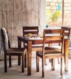 Woodsworth Dallas Four Seater Dining Set In Provincial Teak Finish