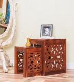 Woodsworth Des Moines Set Of Tables In Honey Oak Finish