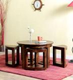 Woodsworth Detroit Coffee Table Set In Provincial Teak Finish